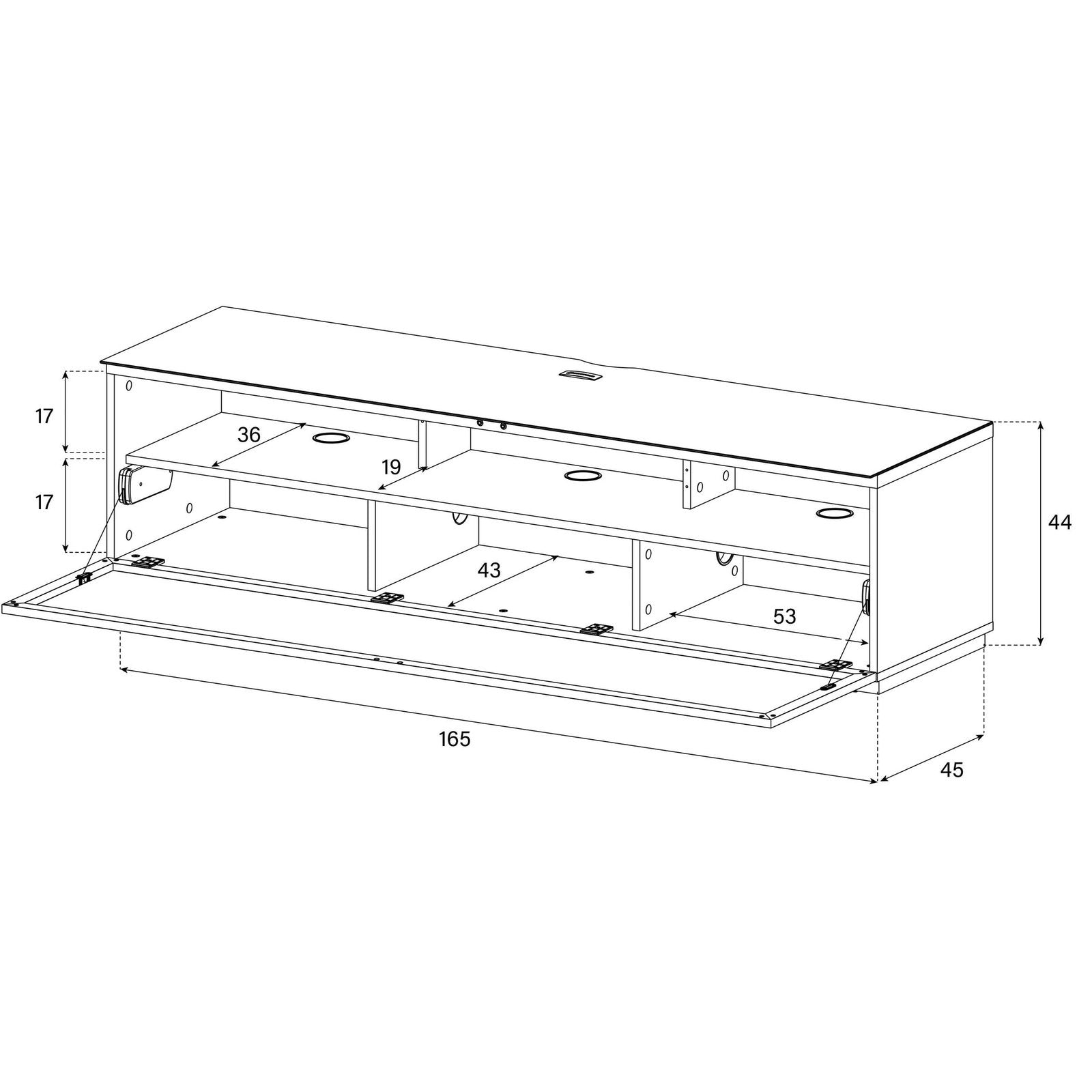 Sonorous STA260P Weiss, Perforation Weiss, Sockel