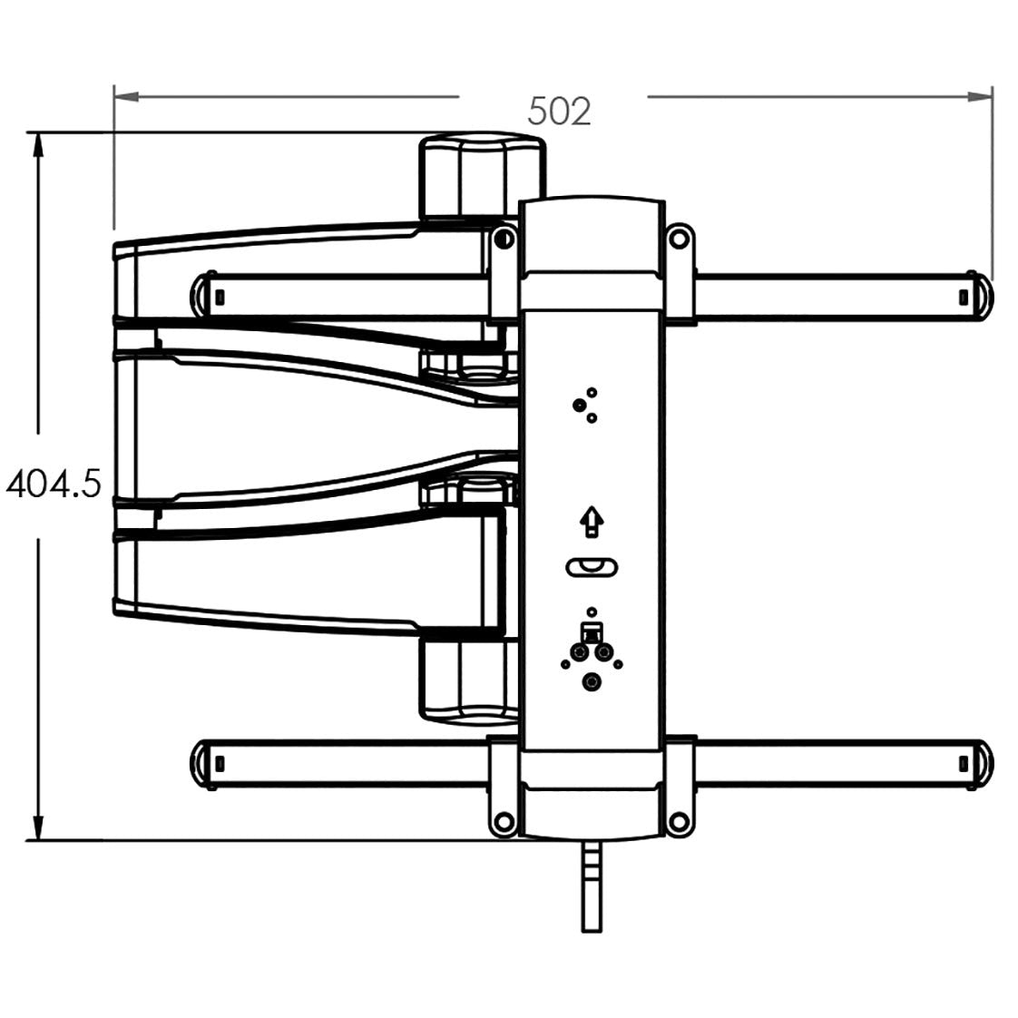 Sanus VMF720-B2 Schwenkbarer Wandhalter Schwarz